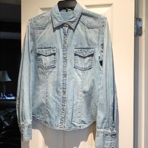 J. Crew denim button up shirt